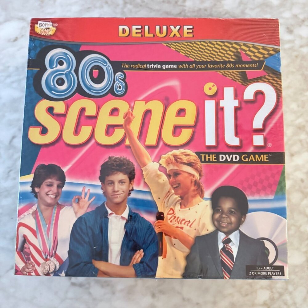 Deluxe 80'S SCENE IT DVD Board Game NEW Factory Sealed